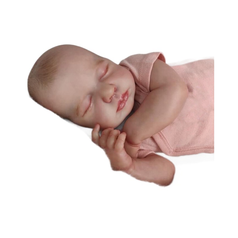 49cm simulación bebé renacido muñeca LouLou 3D piel realista bebé