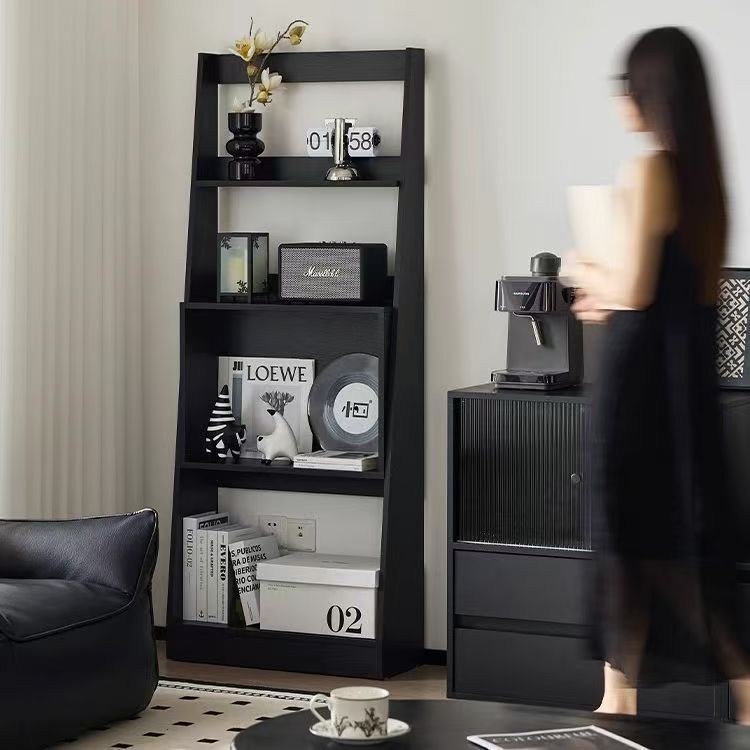 Second-Hand Cabinet Bedside Bookshelf Display Rack Second-Hand Storage Rack Living Room Floor-Standing Multi-Layer Storage Retro Ultra-Thin Side Cabinet