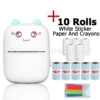 C9-blue+5 roll non-dry glue thermal paper+5 rolls of heat sensitivity paper+5 color pens
