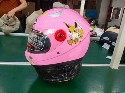for Boys and Girls, Motorcycle Safety Supplies - full-helmet-pink