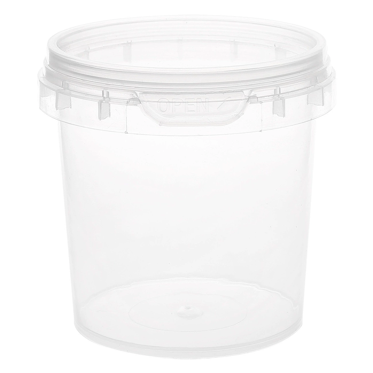 Оптовые пищевые прозрачные пластиковые круглые емкости, герметичные контейнеры для хранения химикатов и воды, емкости для хранения молочного чая, емкости для хранения кормов для животных