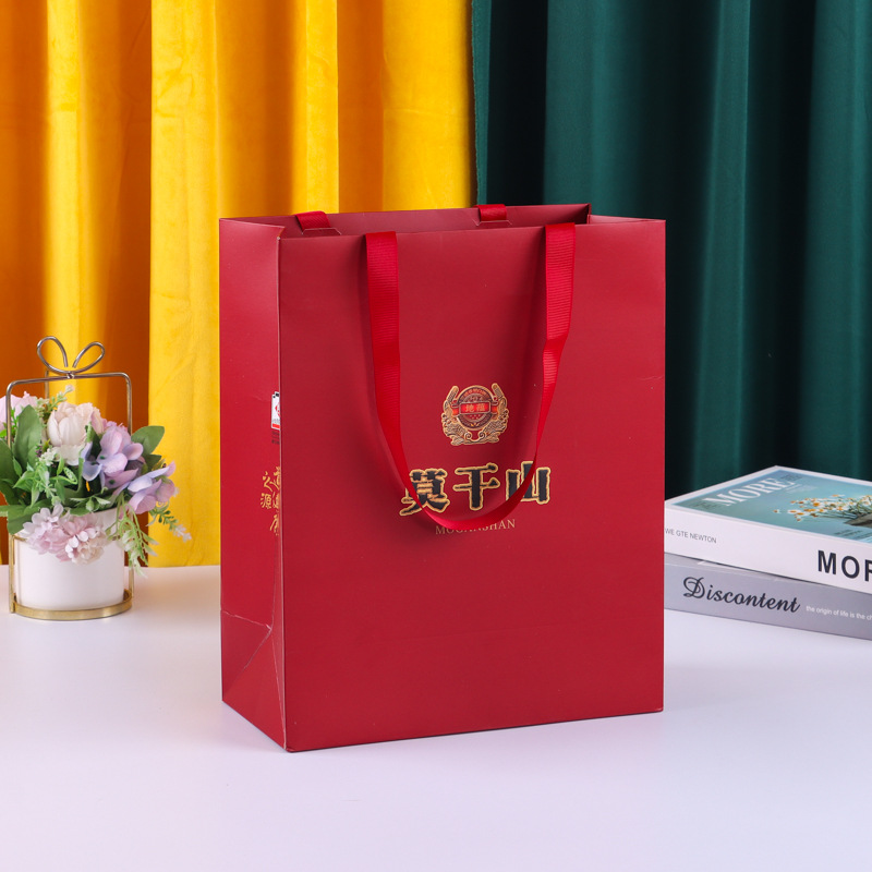 时尚创意服装手提纸袋制定印刷logo广告包装礼品袋外卖打包袋制定