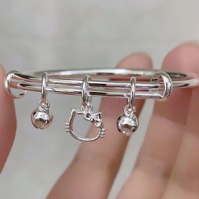 New KT cat bell Hello Kitty pendant niche bracelet for girlfriend birthday cute bracelet for women