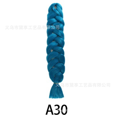 Transfronterizo 165gXP Embalaje África comercio exterior 82 pulgadas pelucas coloridas grandes trenzas de alta temperatura seda negra trenzas sucias stock