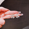 Sophisticated small design earrings, advanced silver needle, light luxury style, silver 925 sample, high-quality style