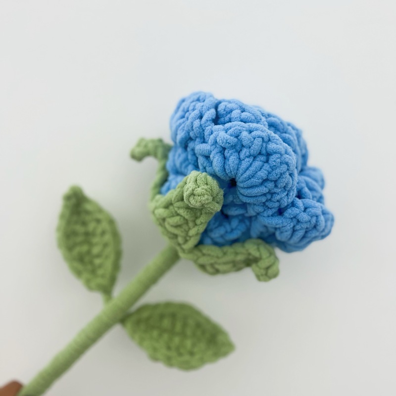 手作り完成品、クロスボーダー造花、巨大バラ、アイスストリップ、毛糸編み花、かぎ針編み完成品、花束ギフト|undefined