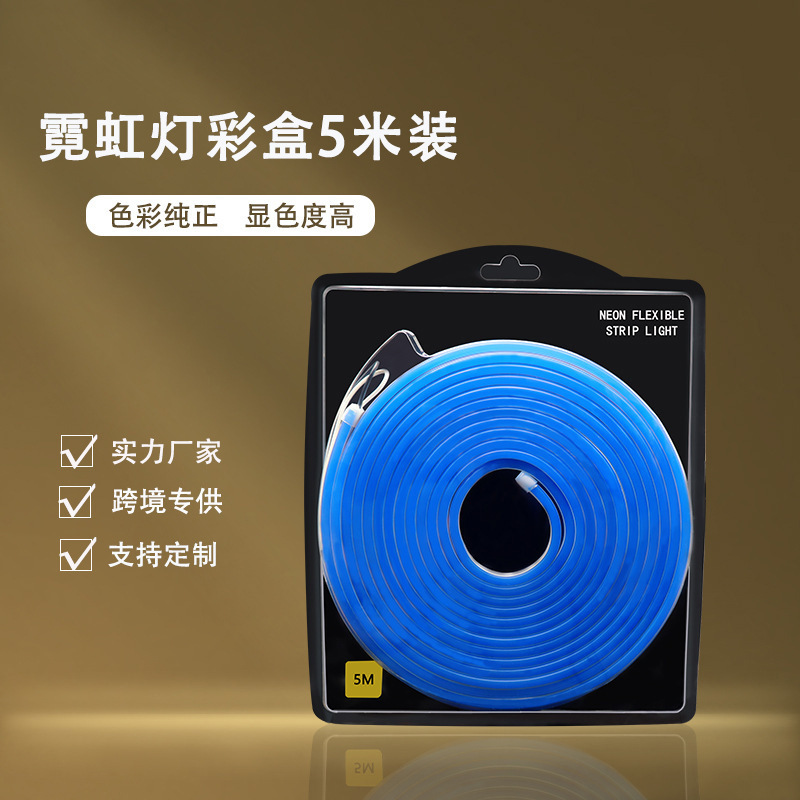 Tira de Luz de Neón Flexible de 12 mm, 12 V/24 V, Material de Silicona, Pegamento de PU, IP67, Iluminación Publicitaria, Letras Luminosas