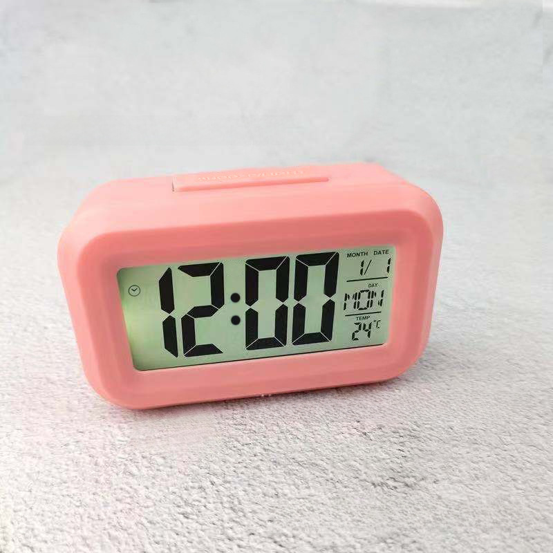 INS 미니 LCD 스마트 알람 시계 빛나는 귀여운 학생 알람 시계 [2108]