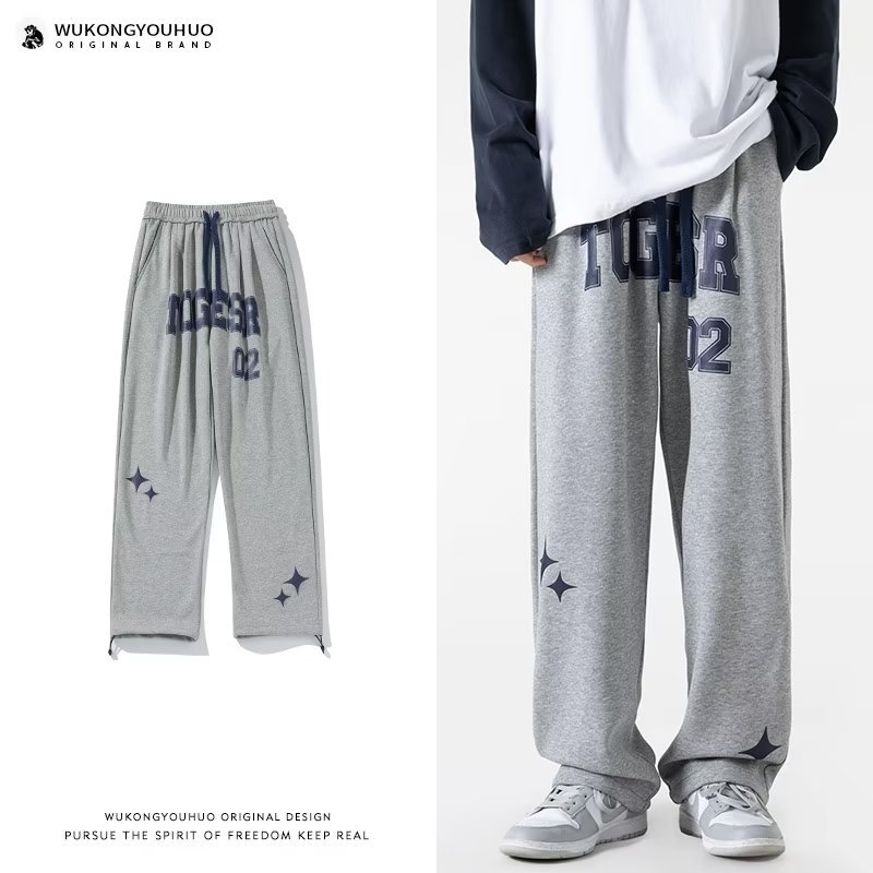 2023 primavera y otoño sueltos pantalones casuales pantalones cortos de los hombres de moda Pantalones rectos nueva llegada para hombres