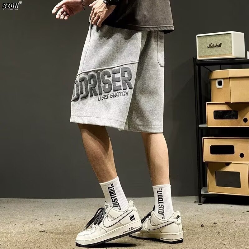Summer New American-Style Men's Shorts, Trendy Brand, Thin Design, Niche Loose Fit, Large Size, Sports Casual Five-Point Pants