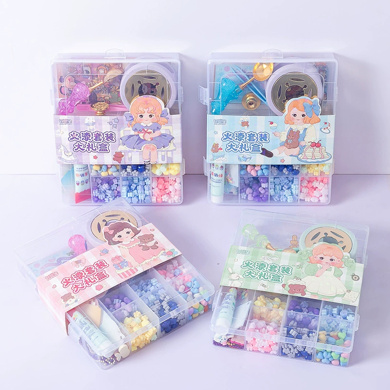 Полный набор для изготовления восковых печатей своими руками для студентов, милые штампы, дорогие подарки, развивающие игрушки для детей.