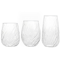 【厂货直通】简约树纹啤酒杯高硼硅玻璃杯蛋杯饮料果汁杯印logo