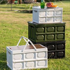 Camping storage box, outdoor stall, multifunctional foldable camping meal box, car storage box, portable