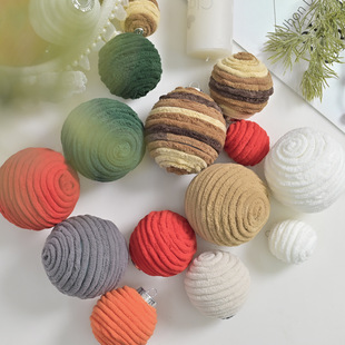 Wool Christmas Ball Material Hanging Decoration Props Winding Ball Christmas Scene Christmas Ball Decoration Christmas Tree