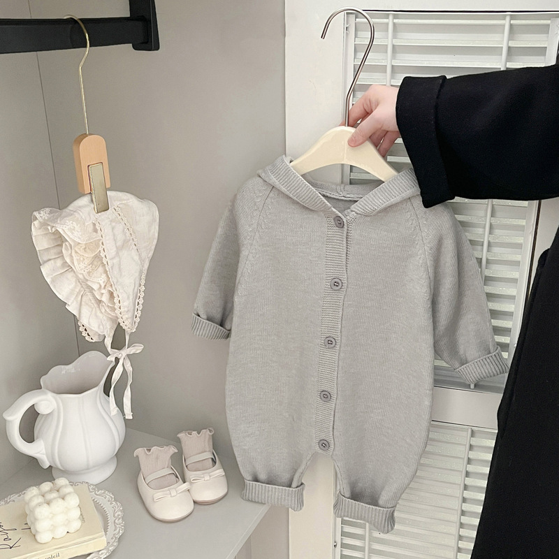 超萌婴儿衣服小月龄可爱兔耳朵连体衣男女宝宝洋气哈衣满月外出服|undefined