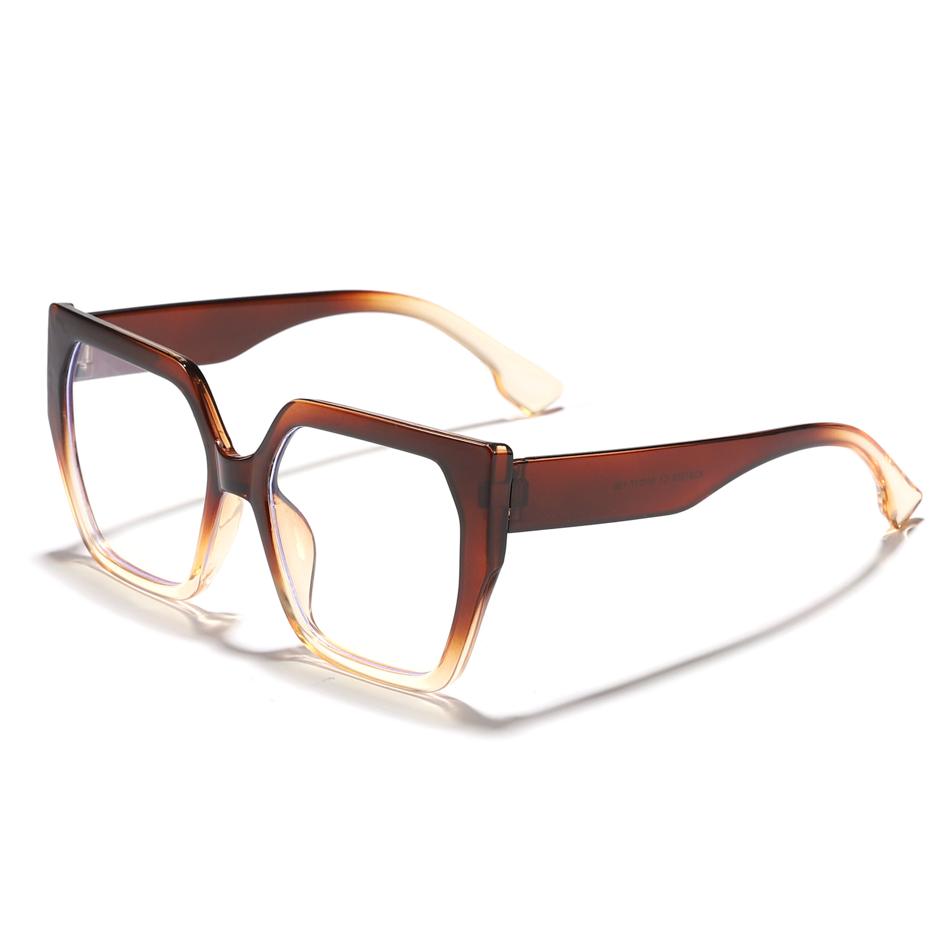 Nuevas gafas de sol caja de gradiente ojos de gato sunglasses gafas de sol marrones europeas y americanas al por mayor uv400 comercio exterior