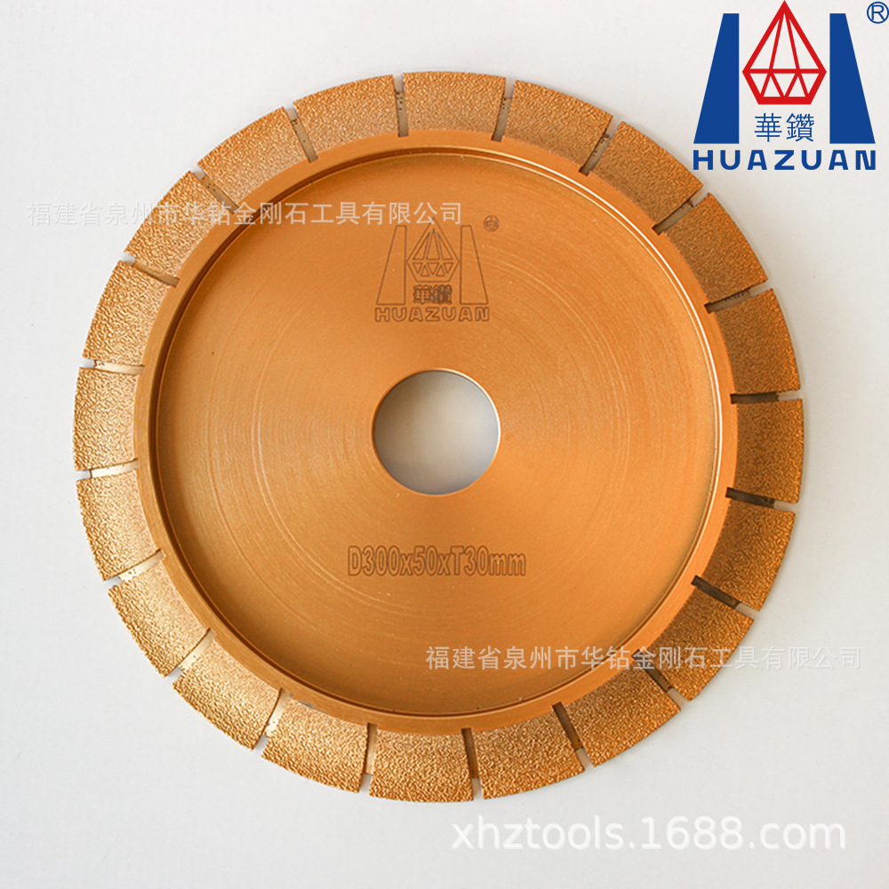 石材磨边轮法国边花岗岩大理石瓷砖修边磨轮钎焊金刚石角磨机磨片