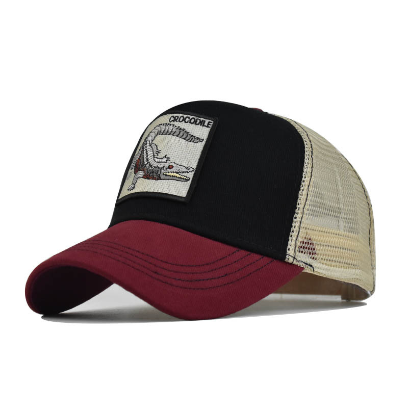 Vyšívaná zvířecí bavlněná síťovaná čepice Dámská baseballová čepice Pánská outdoorová sportovní čepice Kachní čepice_voghion.com