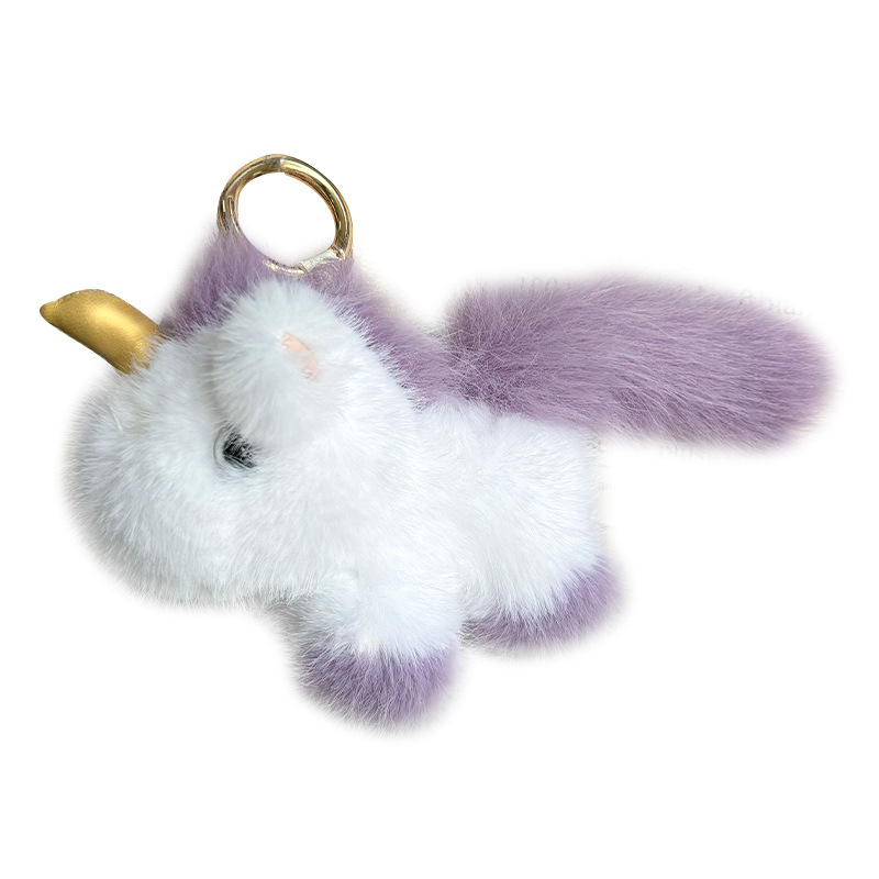 Linda muñeca de peluche unicornio mochila escolar colgante juguete muñeca para niños bolso colgante llavero cadena regalo