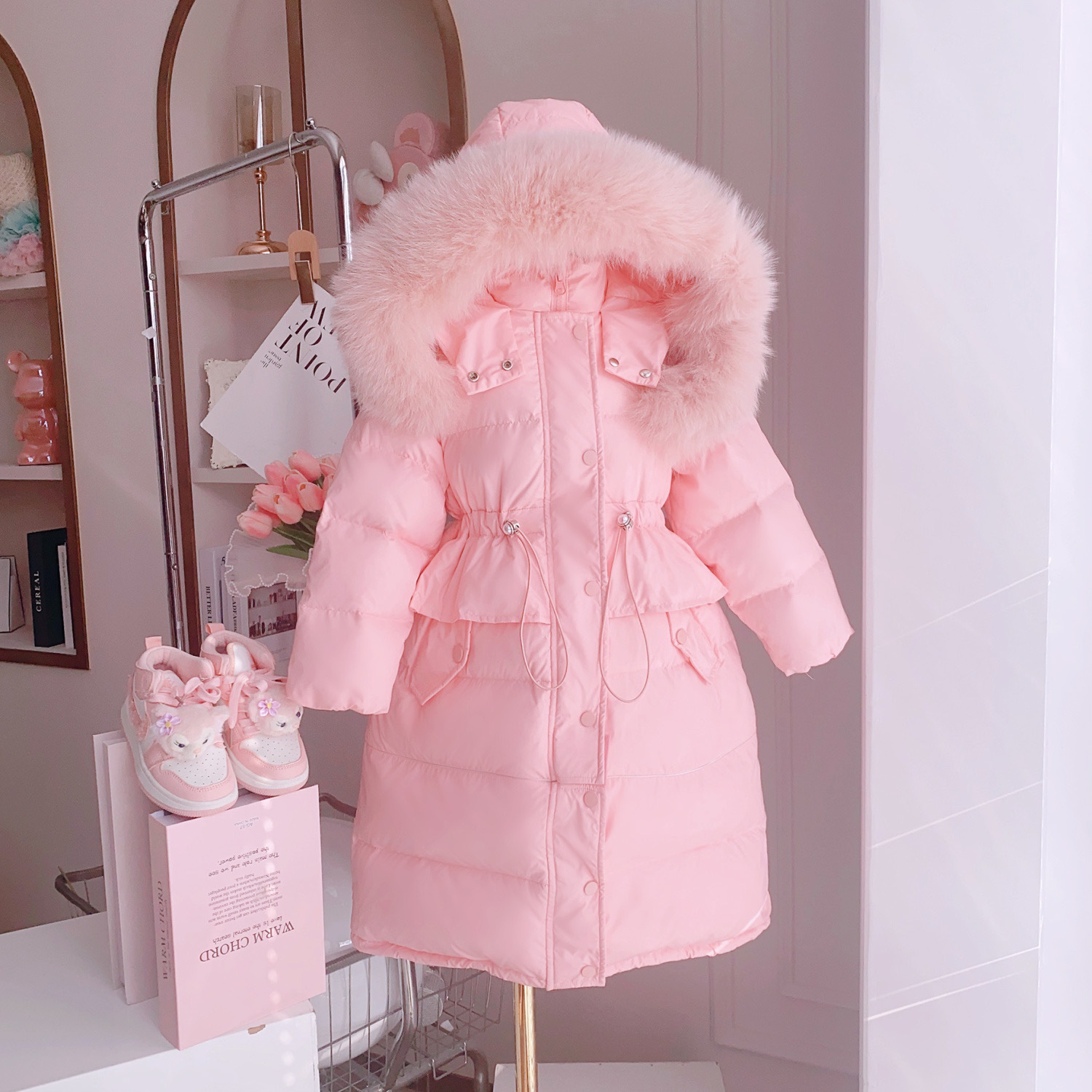 2023 nuevo popular abrigo de algodón acolchado popular de moda casual de algodón acolchado Chaqueta larga de la muchacha engrosada cálido abrigo de algodón acolchado moda