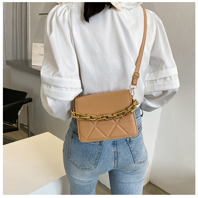 255g Weight Synthetic Leather Lining Material Magnetic Buckle Closure Type Single Shoulder Strap Strap Type Square Bag Bags Type Pu Leather Material Solid Color Pattern Streetwear Style Square Shape Khaki, White, Red, Black Color Small Size Small Pu Leather Streetwear Square Bag 10