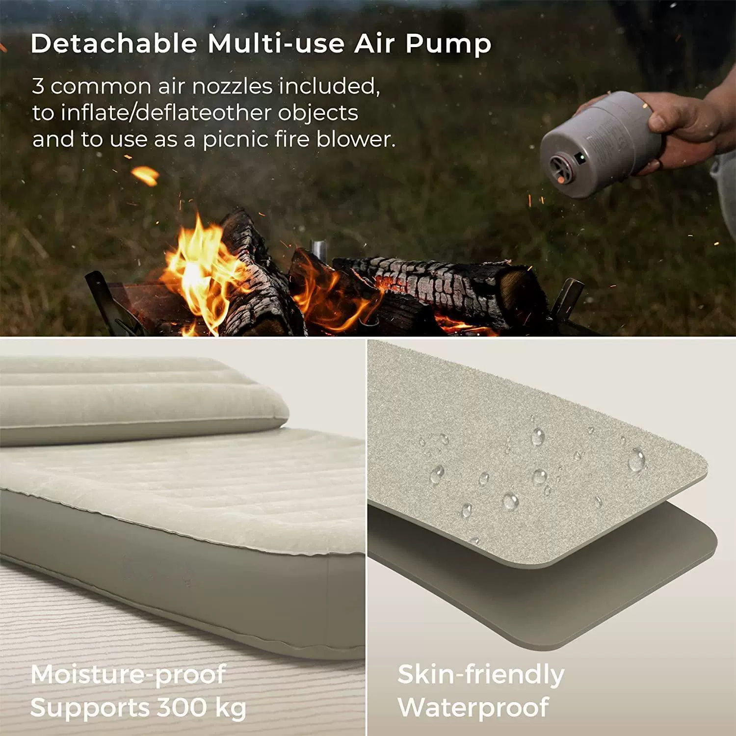 Handheld durable mattress for camping for home use for traveling
