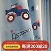 Cartoon automobile Children&#39;s Room boy curtain Window screening high-grade Appliqué Color matching curtain finished product Price