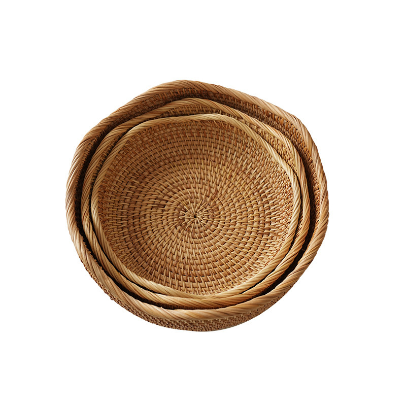 Cesta de Ratán para Frutas Hecha a Mano para Sala de Estar image 6