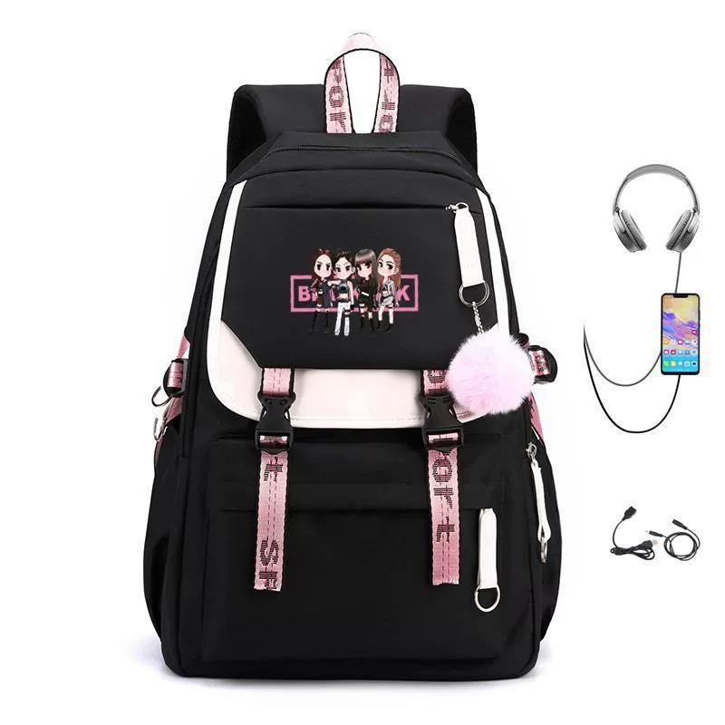 BLACKPINK Park Cai Ying Lisa Jin Zhixiu Same Starbarium Рюкзак Сумка Рюкзак Корейская версия USB