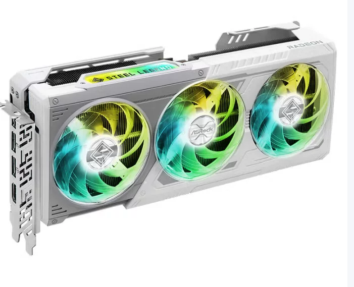 Подходит для ASRock AMD киберспорт игровой дизайн компьютер графическая карта RX9070XT SL 16G Steel Legend