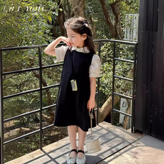 YOJIA2024夏款第4波集合 女童學院風套裝夏季棉襯衣連衣裙套裙