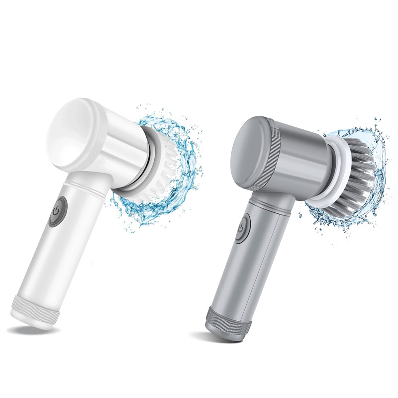 Multi-Functional, Multi-Combination, Cross-Border Household Kitchen, Bathroom, and Toilet Corner Cleaning Brush, Shoe Brush, Gray Electric Cleaning Brush Multi-Functional, Multi-Combination, Cross-Border Household Kitchen, Bathroom, and Toilet Corner Cleaning Brush, Shoe Brush, Gray Electric Cleaning Brush