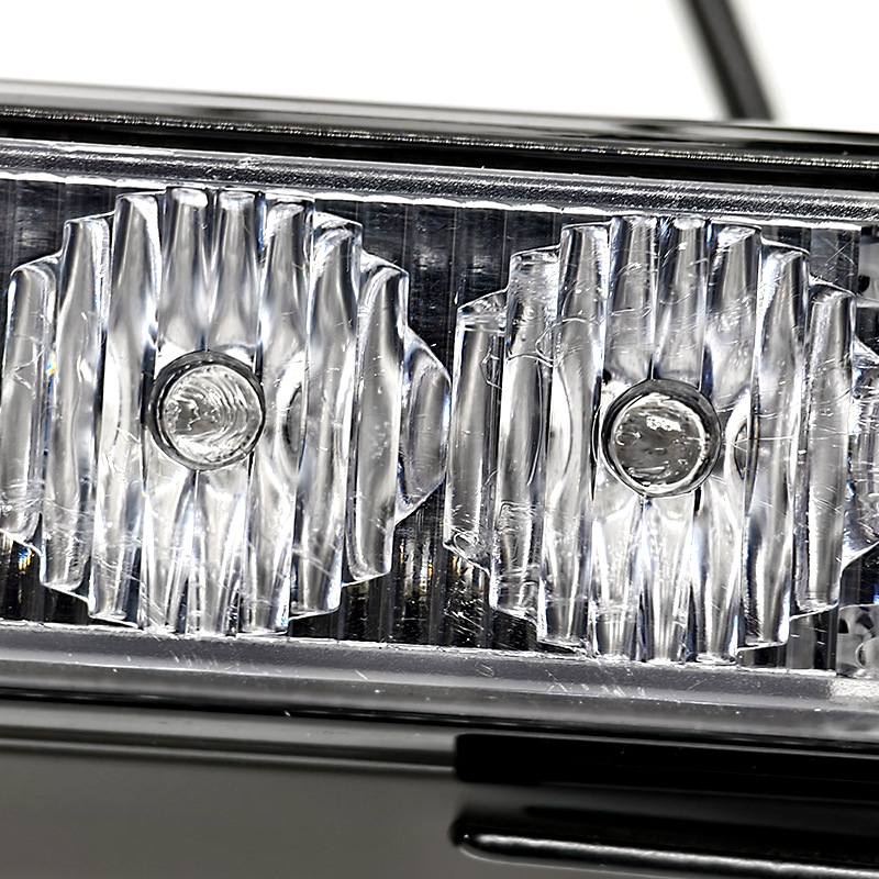 Car 4-Led Warning Light Modification, Dual Car Lights, Grille Decoration, Strobe Light, Flashing Light, Long Bar Light, Roof Light