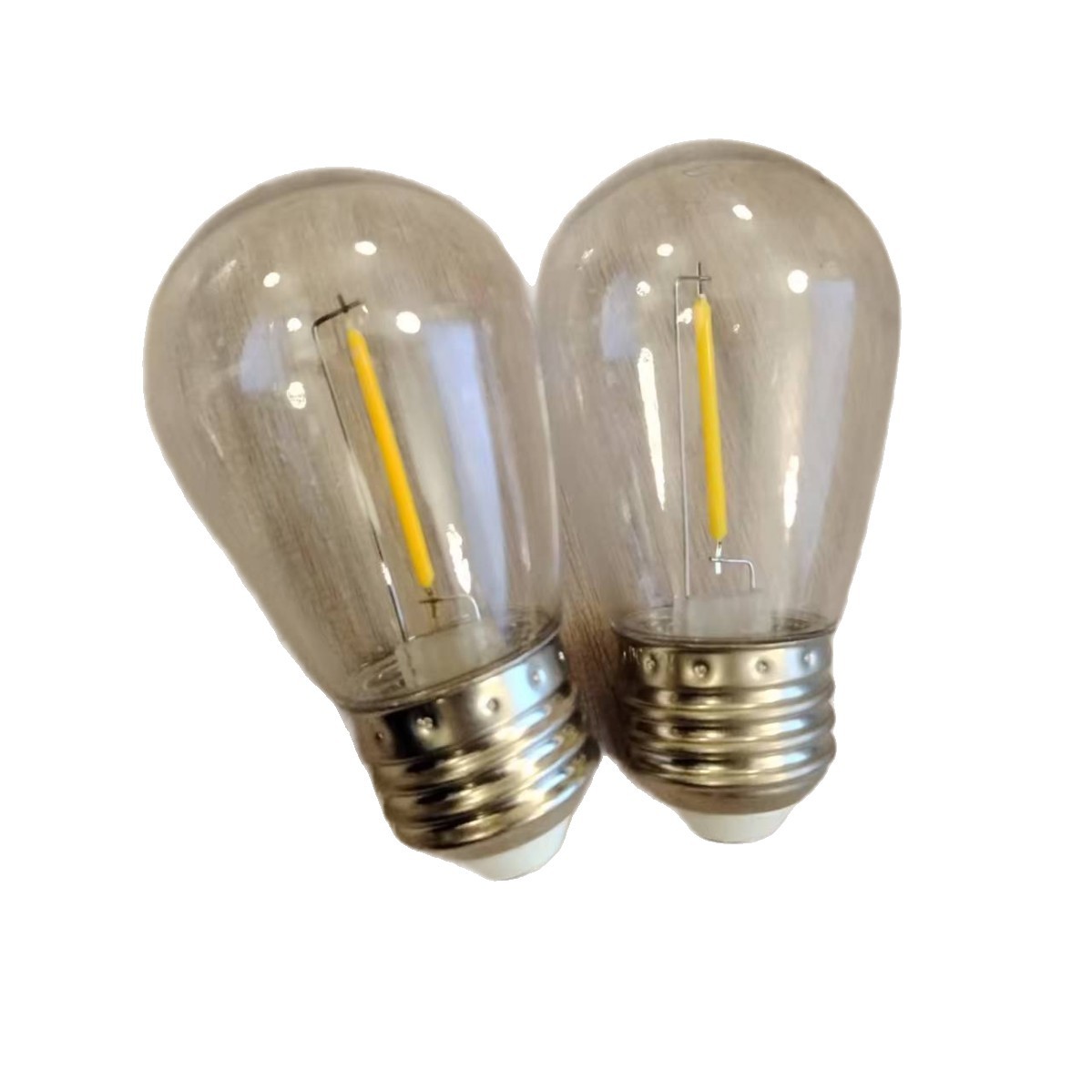 Foco LED Filamento Transparente de Silicona Impermeable IP44 para Patio y Jardín