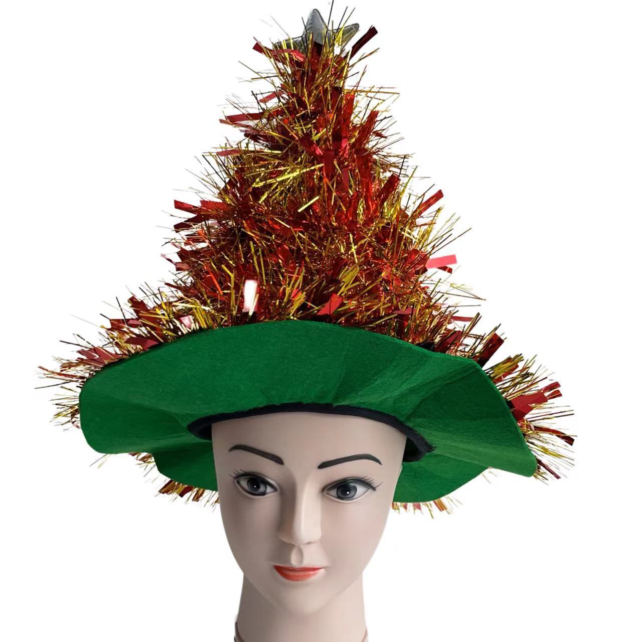 Transfronterizo nuevo sombrero de Navidad creativo sombrero de duende sombrero de modelado fiesta de baile vestido de payaso Halloween DIY