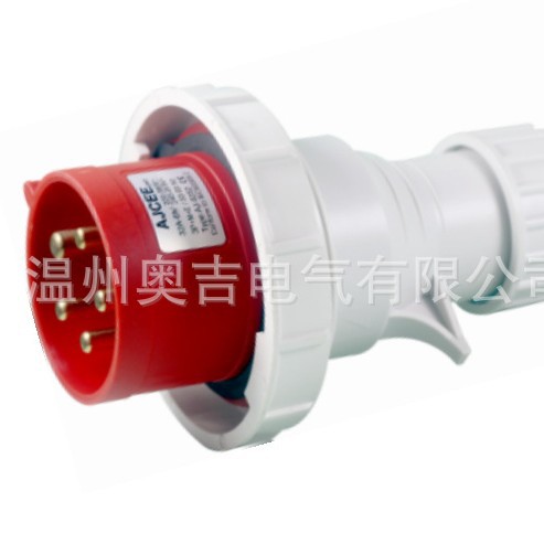 AJCEE奥吉直销工业插头插座16A5芯IP67AJ-0152防水防尘电源