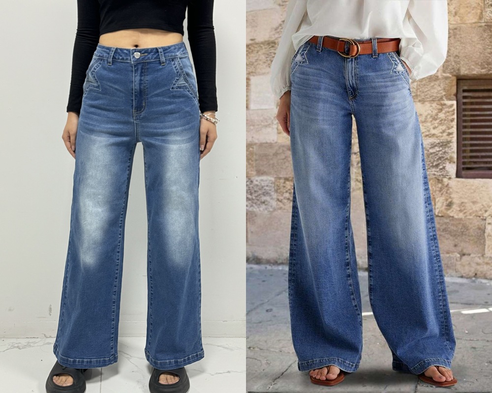High Waist Waist Line Women's Daily Casual Solid Color Full Length Jeans