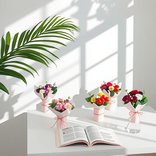 Día del Maestro regalo de flores de peluche, flores de regalo de cumpleaños, flores de tejido a mano, flores de regalo de la escuela