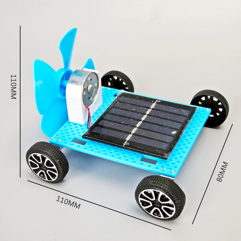 La Escuela Primaria Juguetes coche de viento Solar Tecnología Educativa Los Niños pequeños hechos a mano DIY científica experimental materiales