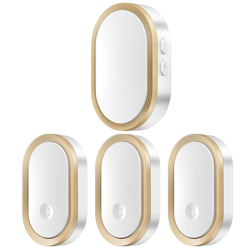 新无线智能门铃三拖一无线家用叮咚门铃电子防水远距离摇控呼叫器