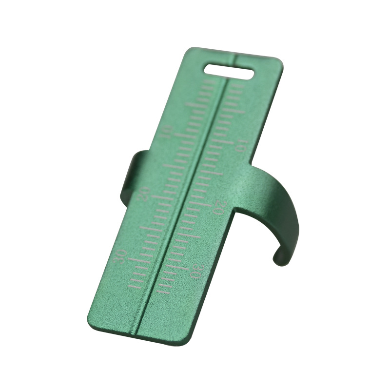 Regla de aleación de aluminio para materiales dentales, regla de medición para conductos radiculares, regla de medición para dedos, materiales orales