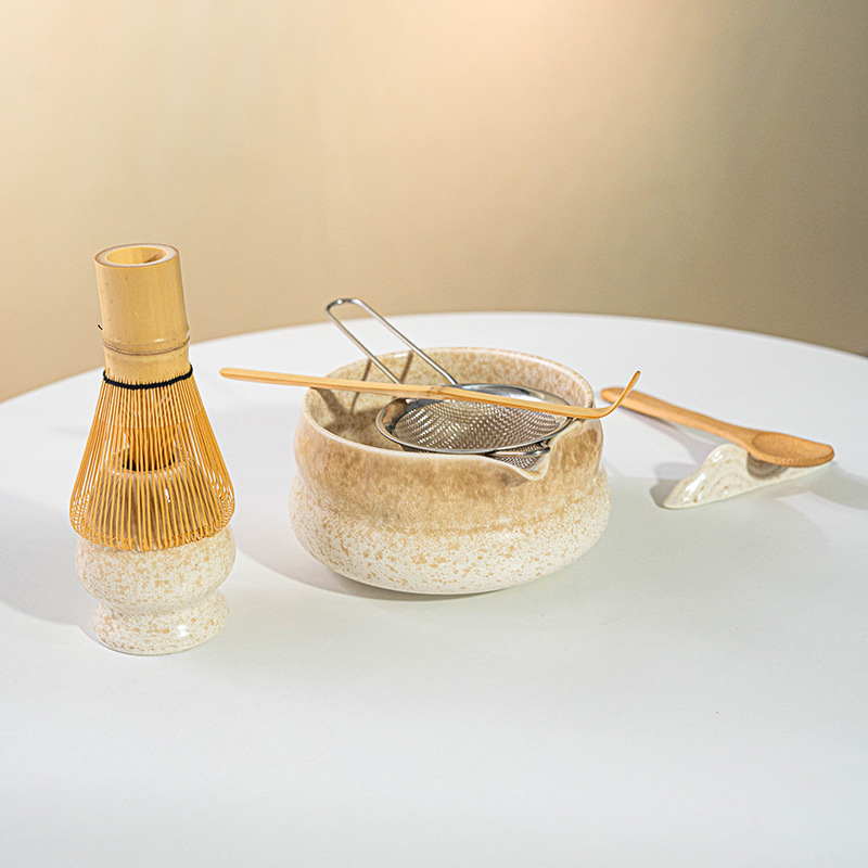 日本製ギフトボックスセット クロスボーダーインスタイル 抹茶ボウル 抹茶ティーセット 百本立陶器 クロスボーダー限定|undefined