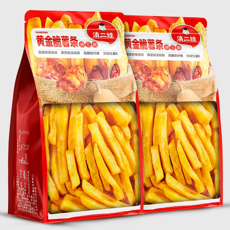 [Новинка] Dian Erwa Золотые хрустящие картофельные чипсы 40г Юньнаньские острые чипсы для повседневного перекуса
