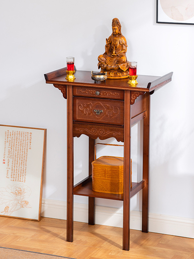 Simple Modern Altar Table for Home Use, Offering Table, Buddha Table, New Chinese Style Buddha Altar, Shrine, Buddhist Niche