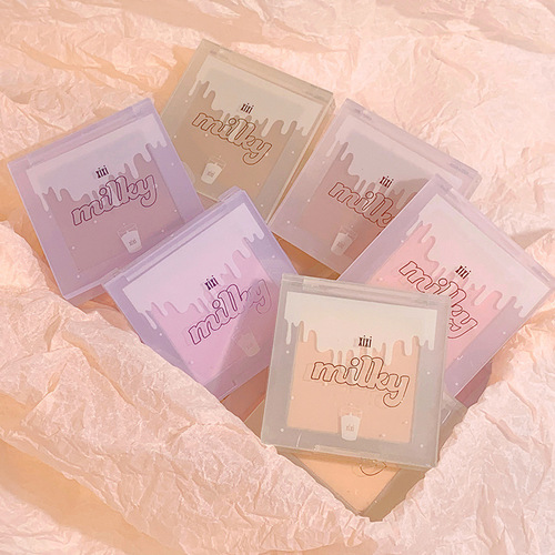 xixi Milk Galaxy Soft Mist Blush Single Color Blush Palette Matte Vitality Little Orange Nude Makeup Affordable Rouge Wholesale