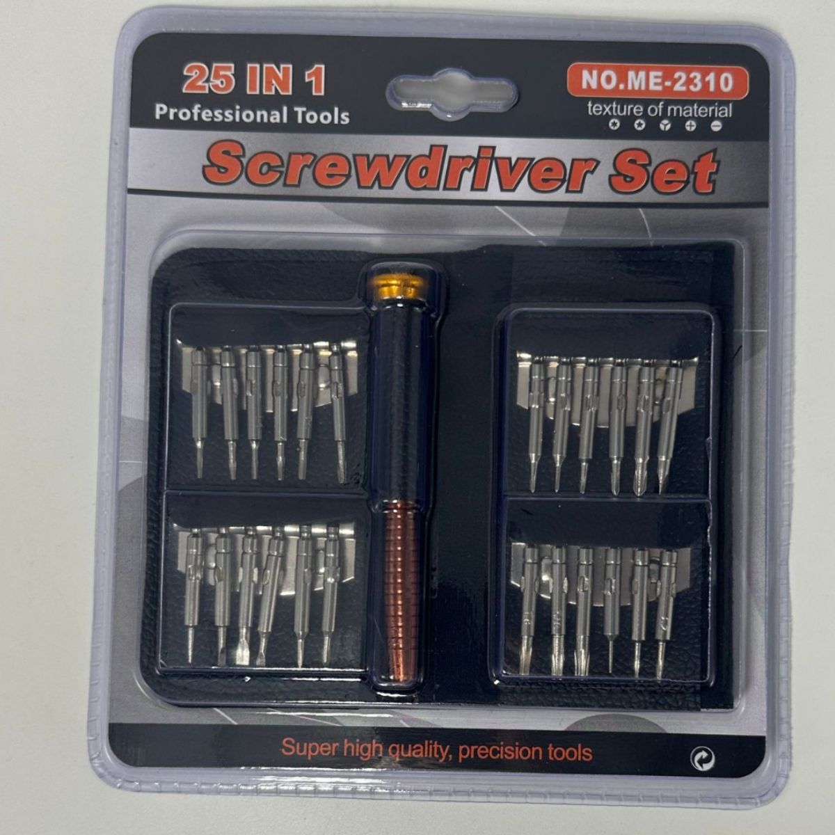 25-in-1 Multi-function Leather Tool Set Screwdriver Combo Kit Home Repair Tool Portable Universal Watch Phone