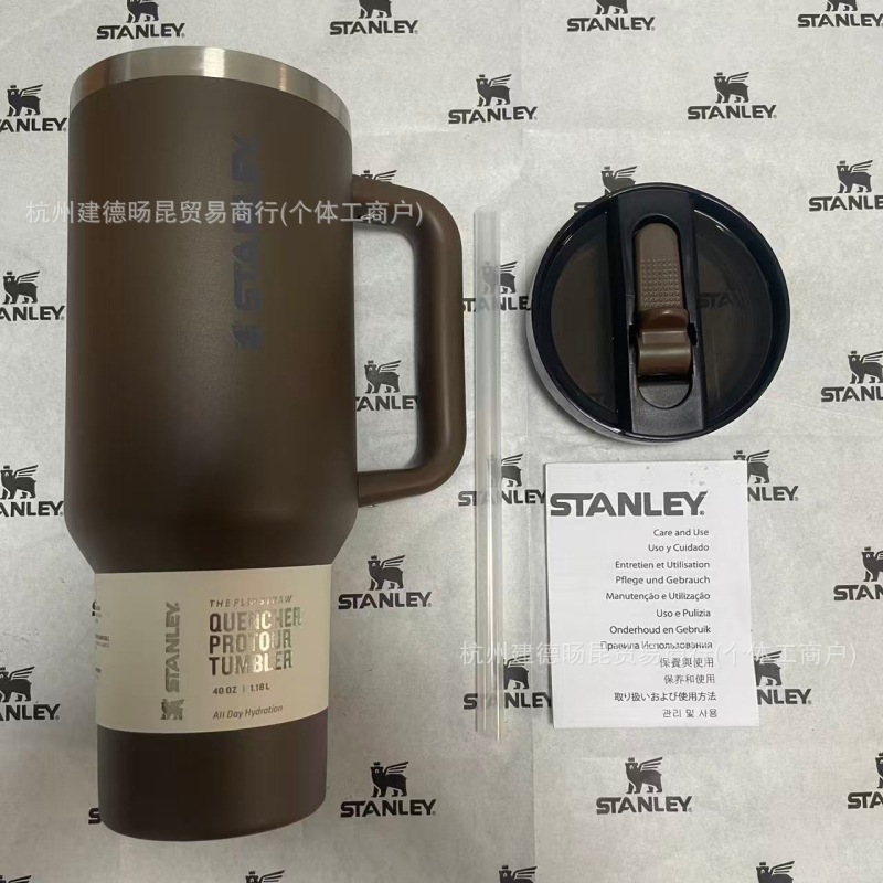 史丹利STANLEY3代保温杯双层不锈钢巨无霸杯40oz防漏可拆卸吸嘴|undefined