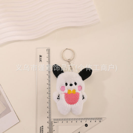 Cartoon Squeaky Journey to the West Plush Kt Cat Pendant Cute Scarf Pacha Doll Keychain Pendant