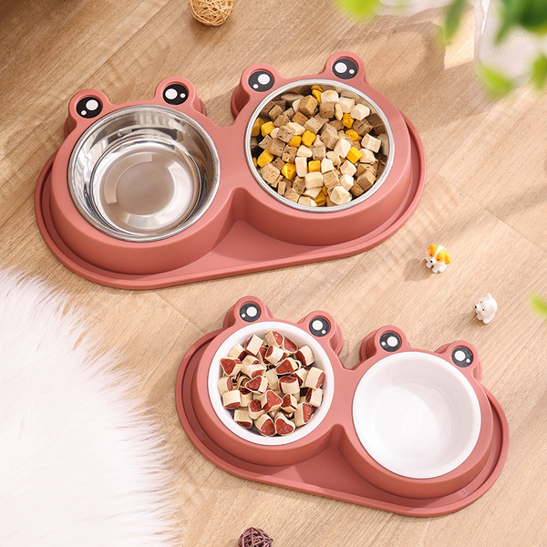 Plastic cartoon large anti -ant frog bowl pet bowl cats and dog food…