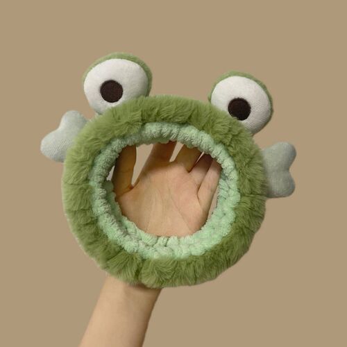 Korean version of cute cartoon funny selling cute frog headband girls face washing party party wash little frog headband